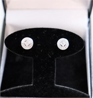 Genuine diamond wheel earrings