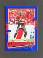 2020 Donruss #250 Tom Brady Blue Press Proof