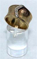 14K & Diamond Ring ~ 8.5 grams