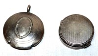 Sterling Silver Pill Box & Medallion