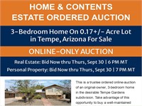 Online Moving Auction in Tempe AZ 85282 Ends Thu 9/30/21 7pm