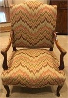Antique French Regency Arm Chair covered in Tapest