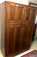 Oak Two Panel Door Cupboard