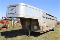 1992 Featherlite 7' x 24' Stock Trailer