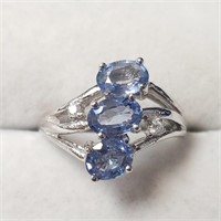 Certified10K  Ceylon Blue Sapphire(1.65ct) Diamond