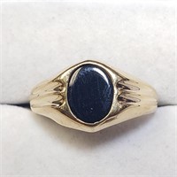 $1000 10K  Black Onyx Men'S Estate Ring