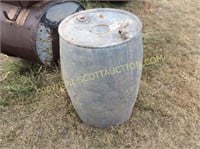 Galvanized barrel, Magnolia Petroliun Co, June