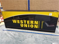 WESTERN UNION LIGHT UP SIGN- 27 IN. LONG