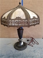 CARMEL SLAG GLASS PANEL LAMP