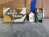 ANIMATE TOY US BABY TANK W/ BOX