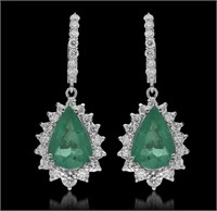 $27,918  14k Gold 9.75 cts Emerald & Diamond