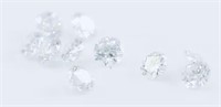 10 Natural Round Brilliant Diamonds 0.07 cts