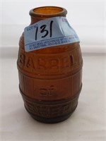Barrel of beer bottle