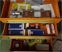 EIGHT DRAWERS OF NEW AND USED CAR PARTS