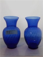 2 - blue vases