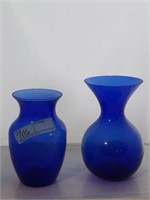 2 - blue vase
Note: one has chipped edge as seen