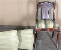 Vintage dining side chair and seat