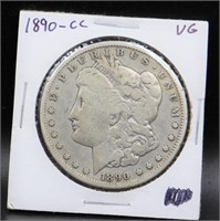 1890 Carson City Morgan silver dolar