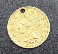 1852 $2.5 gold coin