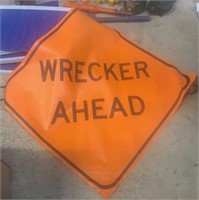 Wrecker Ahead Signs