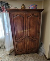 Ethan Allen Wood Armoire W/ Drawers