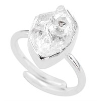 Natural 6.27ct Herkimer Diamond Ring