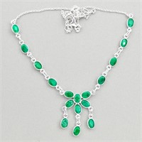 Natural 17.22ct Emerald Necklace