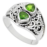 Natural 1.75ct Green Tourmaline Ring