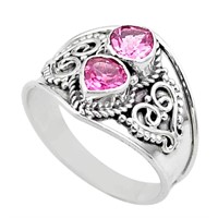 Natural 1.63ct Pink Tourmaline Ring