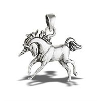Prancing Unicorn Pendant
