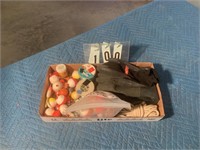 BOX OF BOBBERS / MISC FISHING