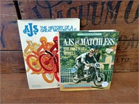 Books. 2 AJS and Matchless.