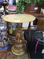 Golden Cupid side table