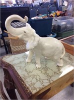 Ceramic white elephant decor