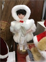 Animated girl Christmas doll