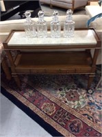 Weiman sofa table marble top