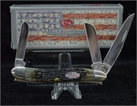 Case XX Flag Sheild 3-Blade Pocket Knife 6318