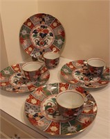 Vintage Arita Luncheon Plates & Tea Cups- Imari