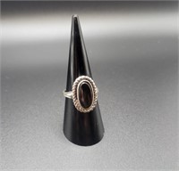 Sterling Silver & Onyx Ring