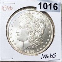 1896 Morgan Silver Dollar GEM BU