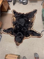 Vintage Authentic taxidermy black bear rug