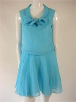Vintage 1960s Blue Mini Dress