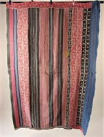 Antique Handmade Coverlet, Red, White, & Blue