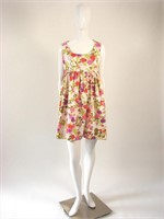 Vintage 1960s Floral Mini Dress
