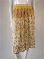Vintage 1940s Floral Gauze Skirt
