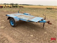 4 ' by 9 ' S/A flat deck utility trailer