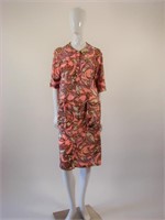 Vintage Floral Printed House Dress or Coat