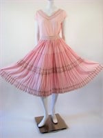 Fabulous 1950s Pink Patio Set Square Dance