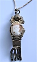 1/20 12K VINTAGE CAMEO PENDANT NECKLACE