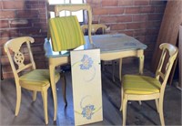 Vintage Handpainted Cottagecore Table and Chairs